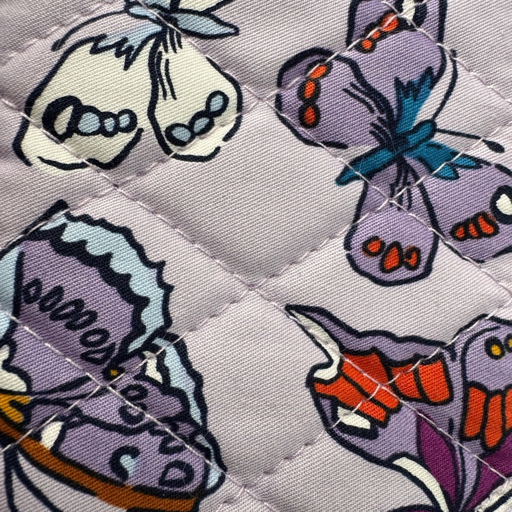 LAST CALL Vera Bradley Colorful Zip Card Pouch Butterflies, Wing In Flight - Picture 4 of 6